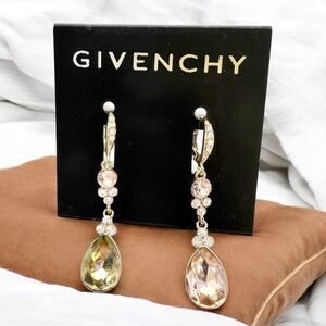 Givenchy Gold teardrop earrings.
